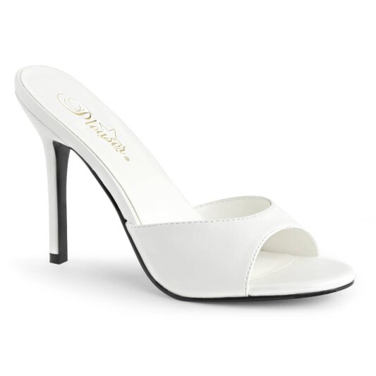 Pleaser CLASSIQUE-01 Mules Bianco EU-35 / US-5