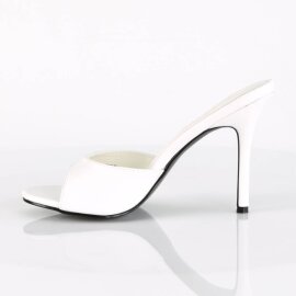 Pleaser CLASSIQUE-01 Mules Bianco EU-35 / US-5