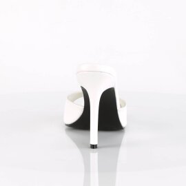 Pleaser CLASSIQUE-01 Mules Bianco EU-35 / US-5