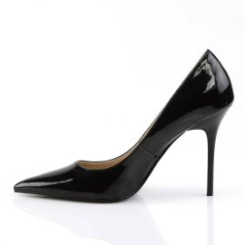 Pleaser CLASSIQUE-20 Décolleté Vernice Nero EU-44 / US-14
