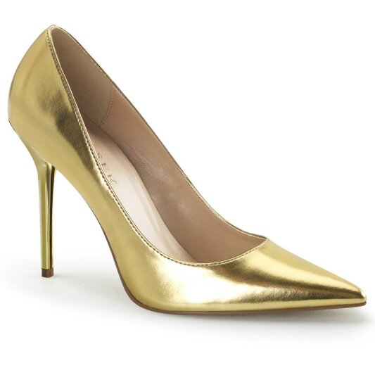 Pleaser CLASSIQUE-20 Décolleté Metallico Dorato EU-37 / US-7