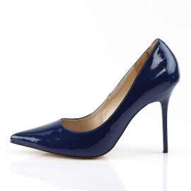 Pleaser CLASSIQUE-20 Décolleté Vernice Blu EU-38 / US-8