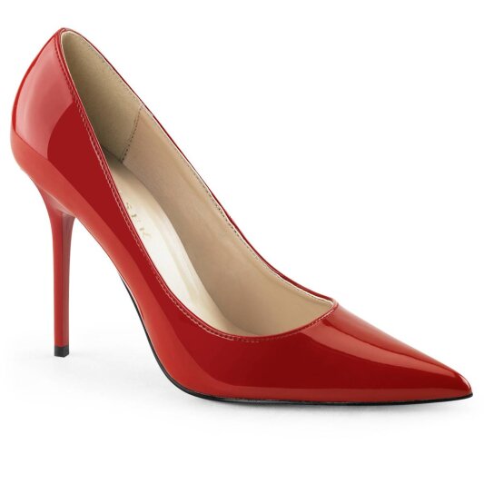 Pleaser CLASSIQUE-20 Décolleté Vernice Rosso EU-35 / US-5