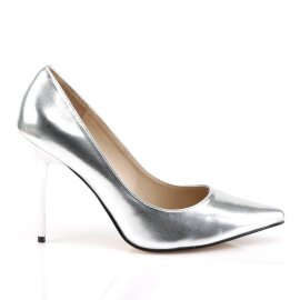 Pleaser CLASSIQUE-20 Décolleté Metallico Argento EU-36 / US-6