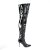 Pleaser CLASSIQUE-3000 Stivali Sopra Il Ginocchio Vernice Nero EU-38 / US-8
