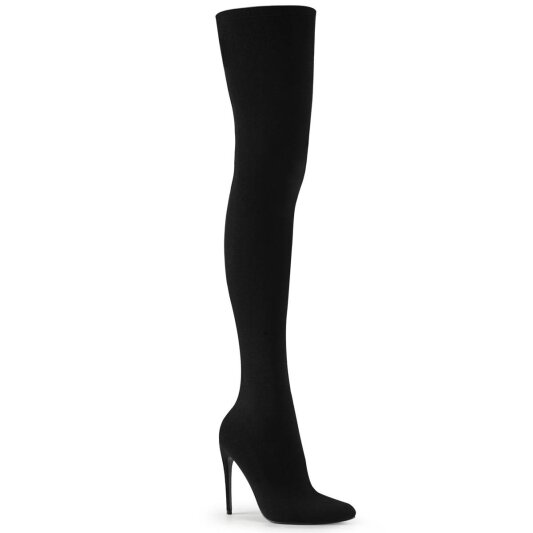 Pleaser COURTLY-3005 Stivali Sopra Il Ginocchio Nero EU-42 / US-12