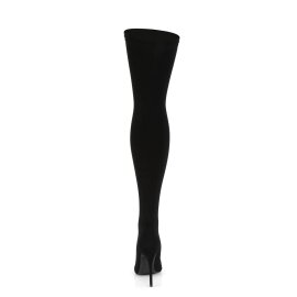Pleaser COURTLY-3005 Stivali Sopra Il Ginocchio Nero EU-42 / US-12