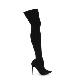 Pleaser COURTLY-3005 Stivali Sopra Il Ginocchio Nero EU-42 / US-12