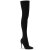 Pleaser COURTLY-3005 Stivali Sopra Il Ginocchio Nero EU-42 / US-12