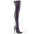 Pleaser COURTLY-3015 Stivali Sopra Il Ginocchio Glitter Nero EU-41 / US-11