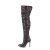 Pleaser COURTLY-3015 Stivali Sopra Il Ginocchio Glitter Nero EU-36 / US-6