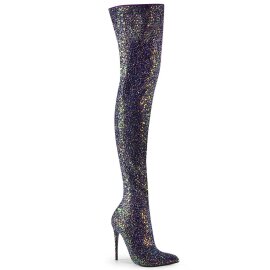 Pleaser COURTLY-3015 Stivali Sopra Il Ginocchio Glitter...