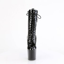 Pleaser CRAZE-1040 Stivaletti con Plateau Vernice Nero...