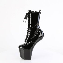 Pleaser CRAZE-1040 Stivaletti con Plateau Vernice Nero EU-37 / US-7