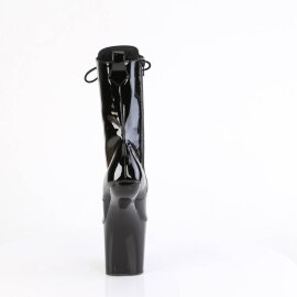 Pleaser CRAZE-1040 Stivaletti con Plateau Vernice Nero EU-38 / US-8