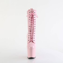 Pleaser CRAZE-1040 Stivaletti con Plateau Vernice Rosa...
