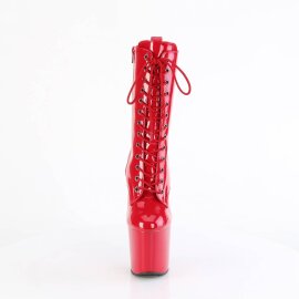Pleaser CRAZE-1040 Stivaletti con Plateau Vernice Rosso...