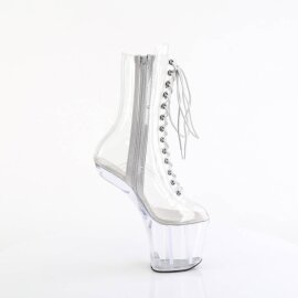 Pleaser CRAZE-1040C Stivaletti con Plateau Trasparente EU-37 / US-7