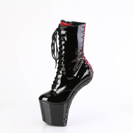 Pleaser CRAZE-1040FH Stivaletti con Plateau Vernice Nero EU-40 / US-10