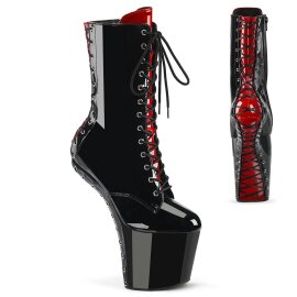 Pleaser CRAZE-1040FH Stivaletti con Plateau Vernice Nero...