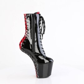 Pleaser CRAZE-1040FH Stivaletti con Plateau Vernice Nero EU-38 / US-8