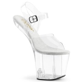 Pleaser CRAZE-808 Sandali con Plateau Trasparente EU-41 /...