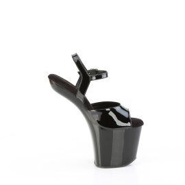 Pleaser CRAZE-809 Sandali con Plateau Vernice Nero EU-38 / US-8