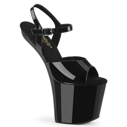 Pleaser CRAZE-809 Sandali con Plateau Vernice Nero EU-39 / US-9