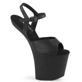 Pleaser CRAZE-809 Sandali con Plateau in Similpelle Nero EU-41 / US-11