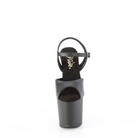 Pleaser CRAZE-809 Sandali con Plateau in Similpelle Nero EU-41 / US-11
