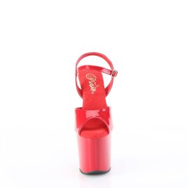 Pleaser CRAZE-809 Sandali con Plateau in Vernice Rosso...