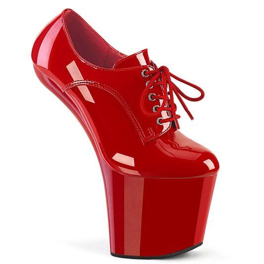 Pleaser CRAZE-860 Decolleté con Plateau in Vernice Rosso EU-38 / US-8