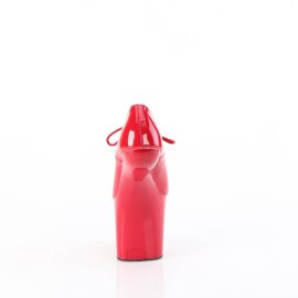 Pleaser CRAZE-860 Decolleté con Plateau in Vernice Rosso EU-38 / US-8