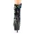 Pleaser DELIGHT-1004 Stivaletti con Plateau Paillettes Blu EU-35 / US-5