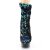 Pleaser DELIGHT-1004 Stivaletti con Plateau Paillettes Verde EU-36 / US-6