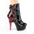 Pleaser DELIGHT-1012 Stivaletti con Plateau Vernice Nero EU-35 / US-5