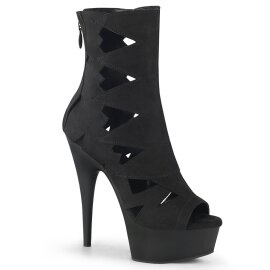 Pleaser DELIGHT-1014 Stivaletti con Plateau in Camoscio...
