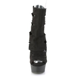 Pleaser DELIGHT-1014 Stivaletti con Plateau in Camoscio...