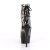 Pleaser DELIGHT-1018SP Stivaletti con Plateau Nero Multicolore EU-36 / US-6