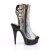 Pleaser DELIGHT-1018SP Stivaletti con Plateau Nero Multicolore EU-36 / US-6