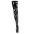 Pleaser DELIGHT-3000BONE Stivali Sopra il Ginocchio Con Plateau in Vernice Nero EU-36 / US-6
