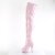 Pleaser DELIGHT-3027 Stivali Sopra Il Ginocchio Con Plateau Vernice Rosa Chiaro EU-36 / US-6