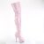 Pleaser DELIGHT-3027 Stivali Sopra Il Ginocchio Con Plateau Vernice Rosa Chiaro EU-36 / US-6