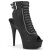 Pleaser DELIGHT-600-18 Stivaletti con Plateau in Similpelle Nero EU-37 / US-7