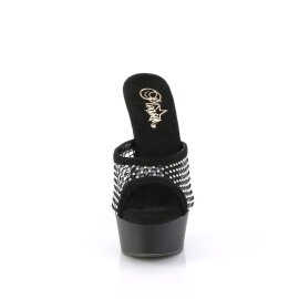 Pleaser DELIGHT-601-6RM Mules con Plateau Camoscio...
