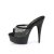 Pleaser DELIGHT-601-6RM Mules con Plateau Camoscio Sintetico Strass Nero EU-35 / US-5