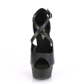 Pleaser DELIGHT-621 Sandali con Plateau Similpelle Nero...