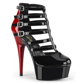 Pleaser DELIGHT-695 Sandali con Plateau Vernice Nero...