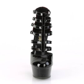 Pleaser DELIGHT-695 Sandali con Plateau Vernice Nero...