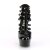 Pleaser DELIGHT-695 Sandali con Plateau Vernice Nero EU-35 / US-5